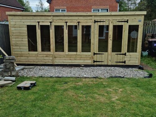 #SHP056 18x10 Pent Summer House