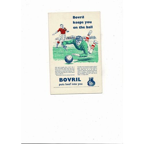 1958 Bolton Wanderers v Manchester United FA Cup Final Football Programme
