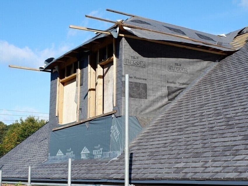 Loft conversion construction in West Yorkshire