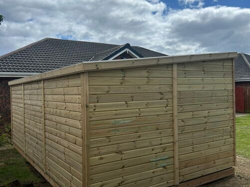 18x10 Pent Shed Workshop 