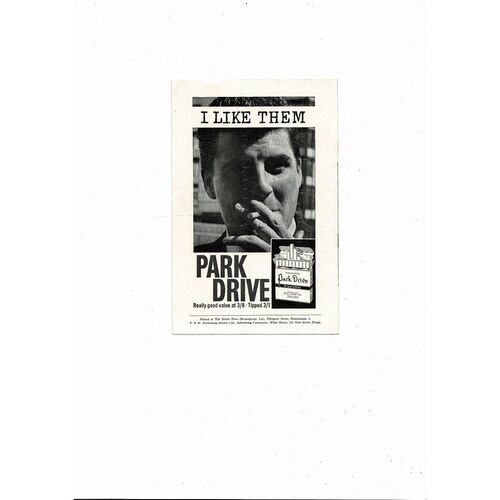 1964/65 Birmingham City v Blackburn Rovers Football Programme