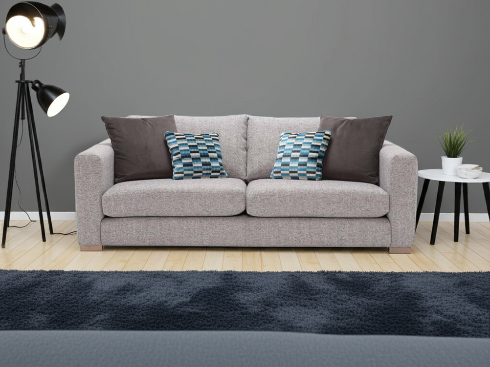 VERSAILLE SEATER  SOFA IN GREY LISABON