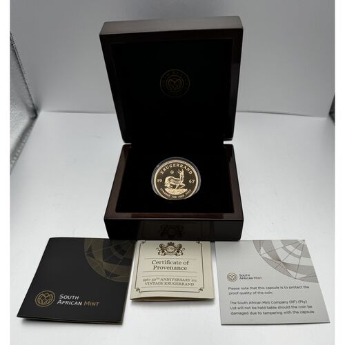 1967 50th Anniversary vintage 1 ounce gold proof krugerrand