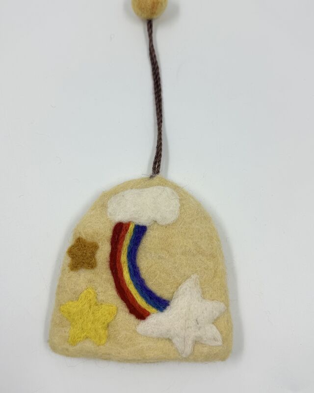 handmade rainbow key holders