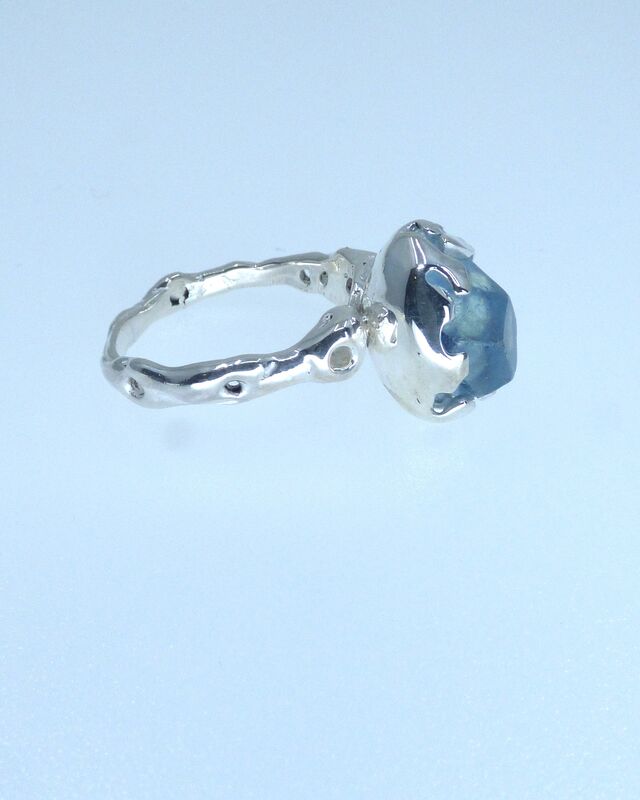 Aquamarine Siren Ring