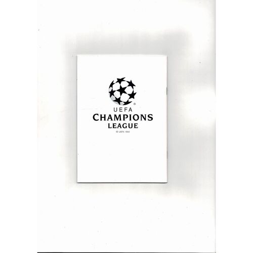 Bayern Munich v Dynamo Kiev UEFA Champions League Football Programme 1994/95