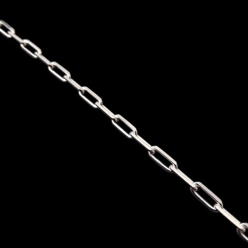 Sterling silver paperclip bracelet