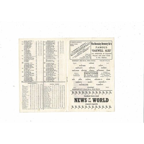 1959/60 Barnsley v Bradford City FA Cup Football Programme