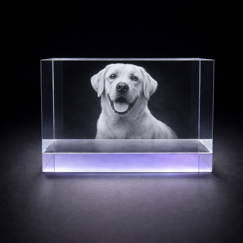 The New Superb Mega Duloch HINT OF LILAC  15x8x8cm Crystal Block Copy