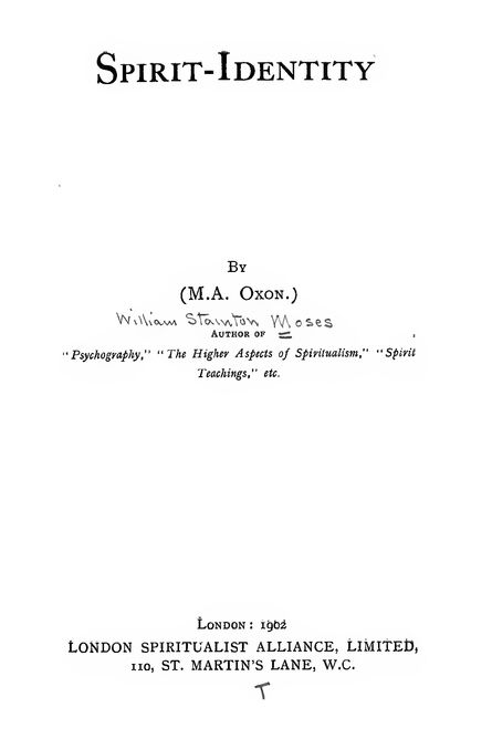 1902 | Spirit Identity