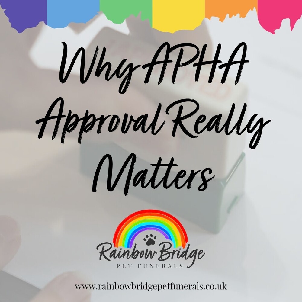 Why APHA Approval Really Matters | Rainbow Bridge Pet Funeral Services
