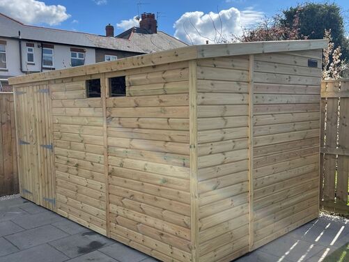 #P061 14x8 Pent Shed