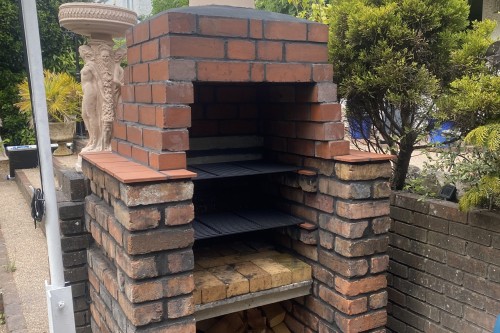 Old imperial Brick barbecue.