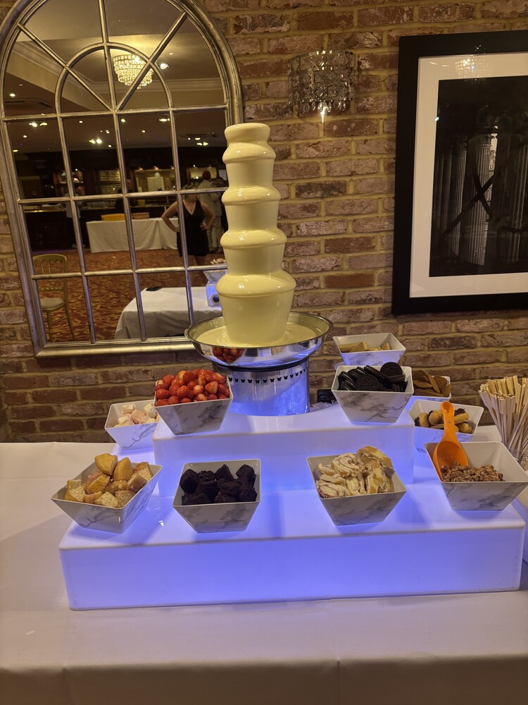 Old Thorns Wedding | White Chocolate Fountain Hampshire