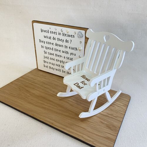 Save a Seat Memorial Chair - Loved One in Heaven Keepsake