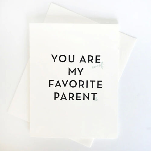 Favorite Parent Card