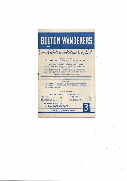 Latest Football Programmes being listed today
