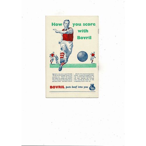 1957 Aston Villa v Manchester United FA Cup Final Football Programme