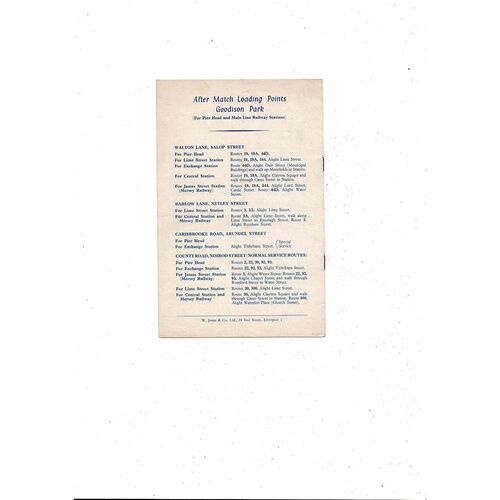 1959 England v Hungary U23 International Football Programme @ Everton