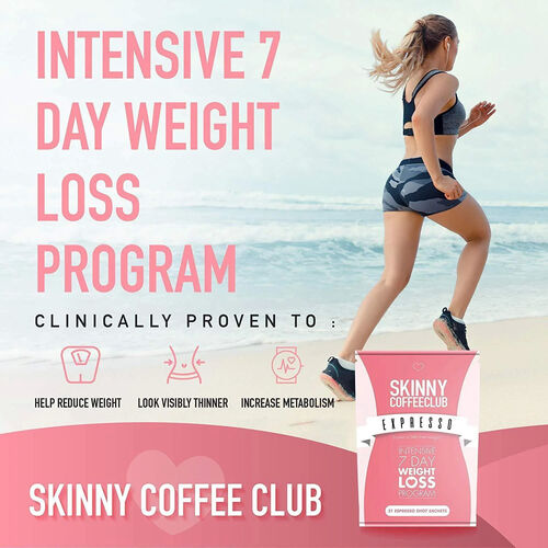 Skinny Coffee Club Expresso 7 Day intensive Weightloss Program(21 Sachets)