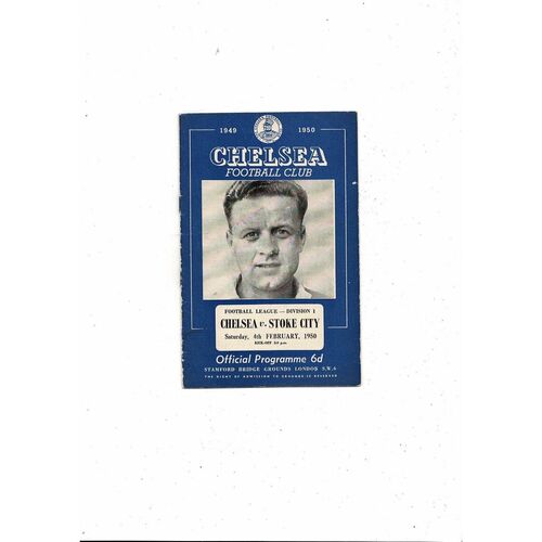 1949/50 Chelsea v Stoke City Football Programme