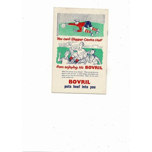 1956 Birmingham City v Manchester City FA Cup Final Football Programme