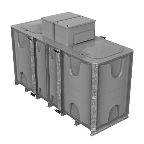 PW.3X1X1.5.IFB.DIV.AB(1.5+1.5) - 4500 LITRE DIVIDED SECTIONAL WATER TANK, INTERNALLY FLANGED BASE (IFB) C/W FVH