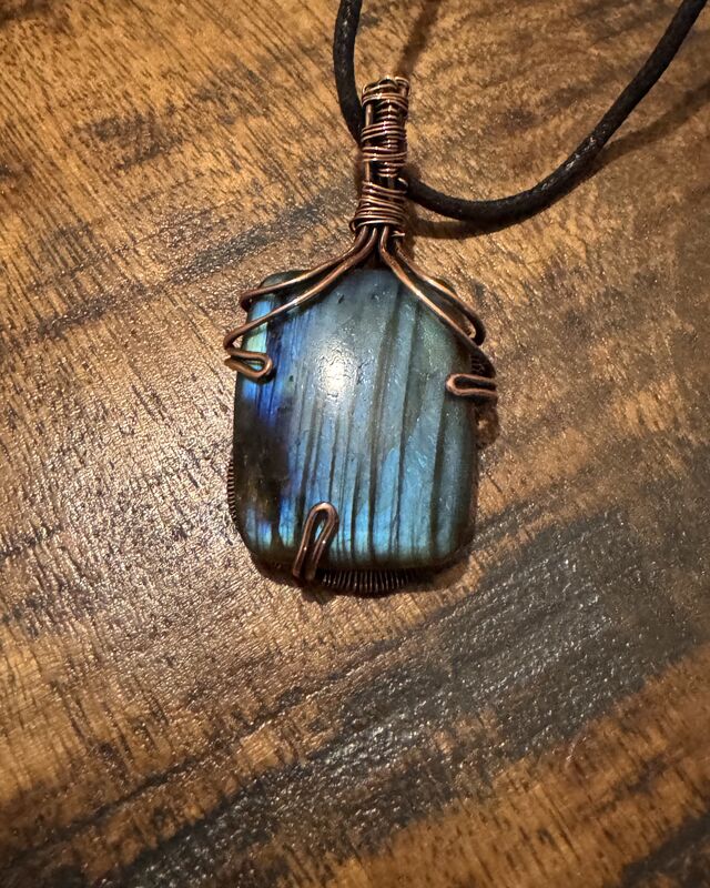 Blue striped Labradorite