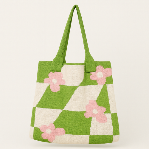 Spring Meadow Knit Tote