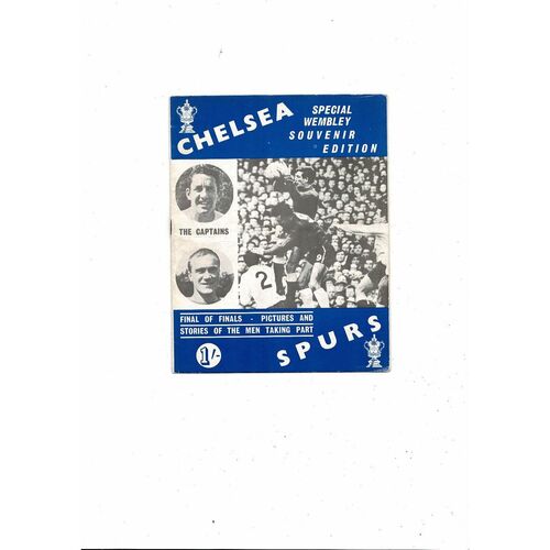 1967 Chelsea v Tottenham Hotspur FA Cup Final Wembley Souvenir Edition Programme