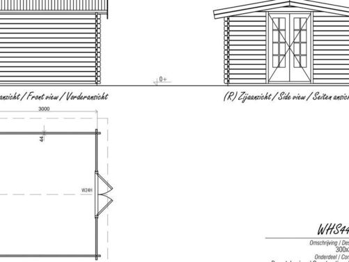 3.5mtr x 3.0mtr Apex Log Cabin Style building