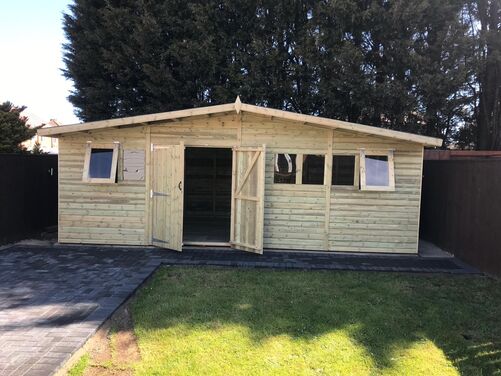 #A069 22x10 Apex Reverse Shed