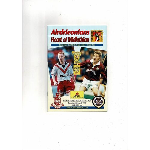 Scottish Cup Semi Final Football Programmes