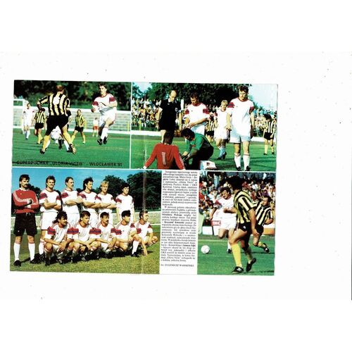 MKS Zaglebie Lublin v Brondby IF European Cup Football Programme 1991/92