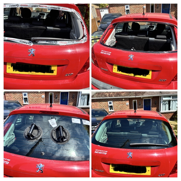 Heated rear window replaced on a Peugeot 207 in Chippenham SN14
