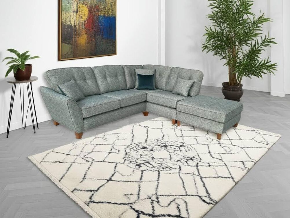 ASHLEY CORNER 1  SOFA IN MINT TEXAS FABRIC