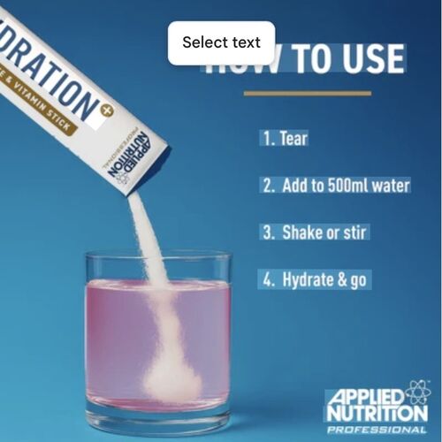 Applied Nutrition Hydration+ Electrolyte & Vitamin Sticks - Strawberry Raspberry (7 x 8g)
