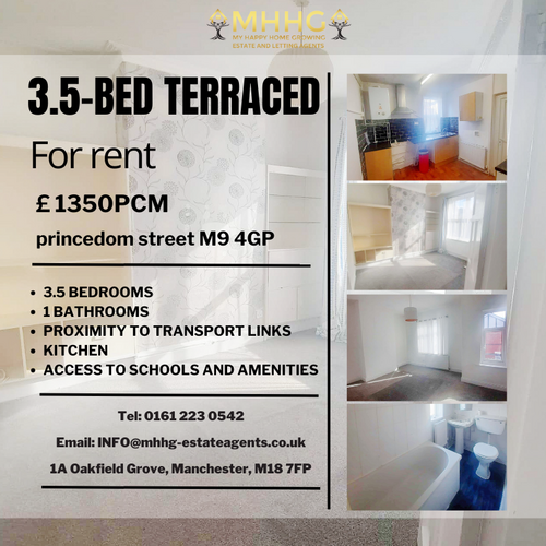 3.5 Bedroom Terraced House To Let