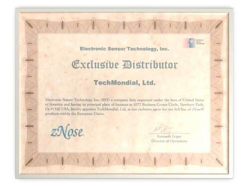 EST zNose Distributor Certificate
