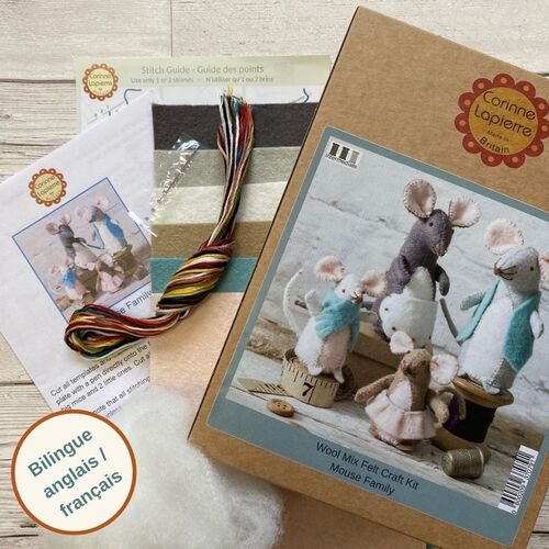 Mouse Family Felt Craft Kit by Corinne Lapierre