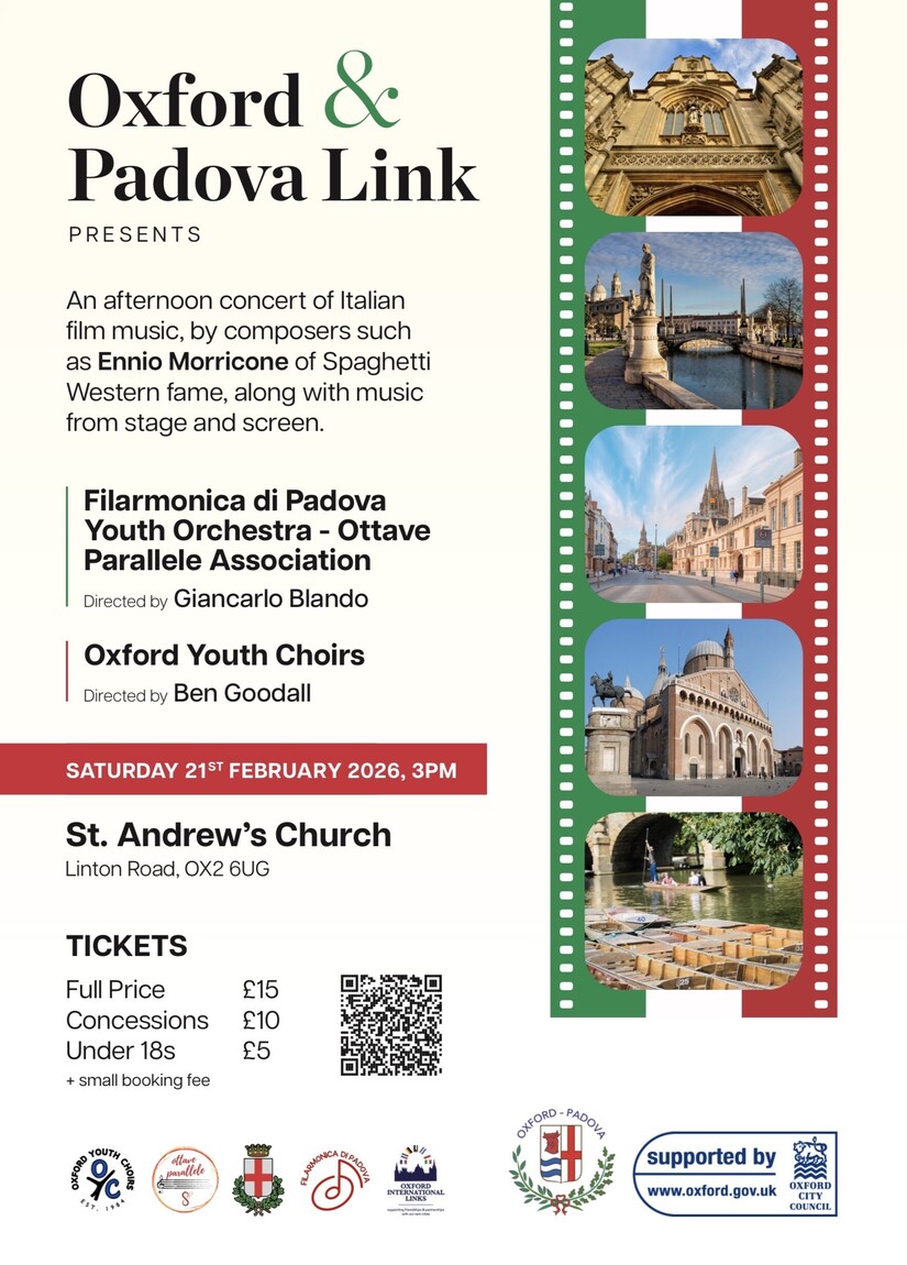 21 February: Oxford–Padova link concert