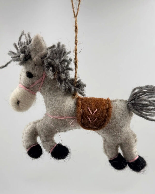 Grey horse Ornament/ Decoration