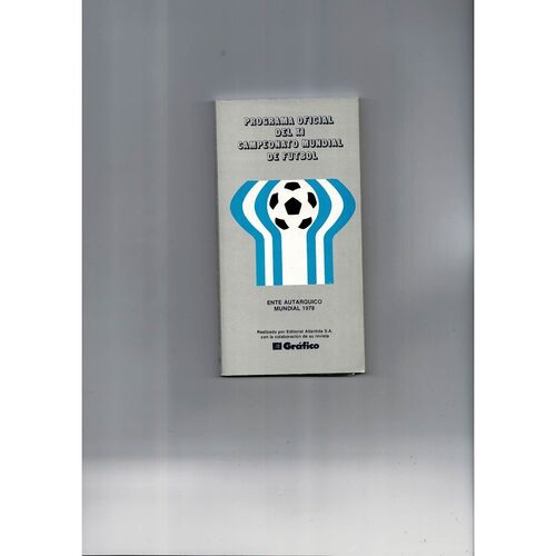 1978 World Cup Official Football Tournament Brochure + Team & Stadium Booklet