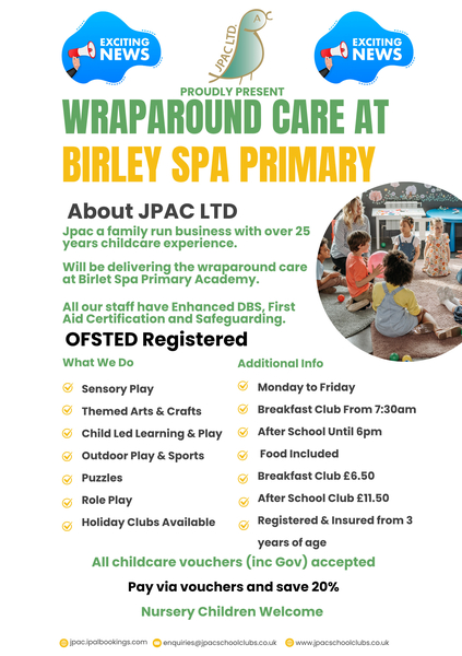 Exciting News - Birley Spa Primary Academy