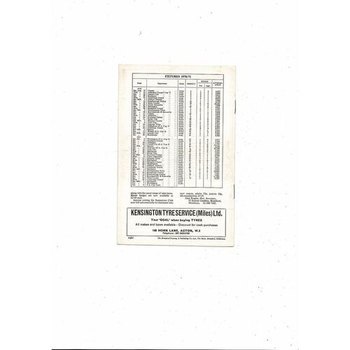 1970/71 Brentford v Cambridge United Football Programme - 1st Season Cambridge