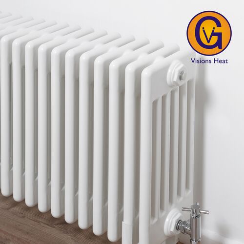 Visionsheat by ultraheat column radiators - 6 Column Range - White finish