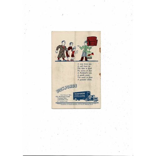 1949 Leicester City v Wolves FA Cup Final Football Programme