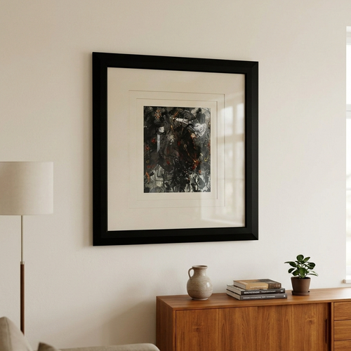 Large Decoupage Anti War Art Work 