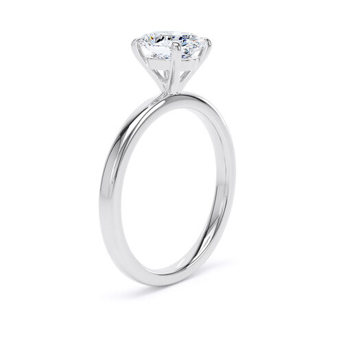 Oval solitaire with talon claw detail