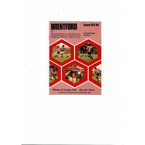 1979/80 Brentford v Sheffield United Football Programme